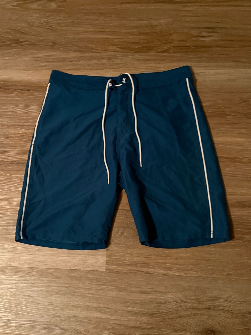Old Navy | Men's Teal Blue Swim Trunks with Contrast Drawstring